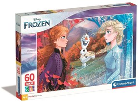 Disney Regatul de gheață Contrasts Puzzle maxi Clementoni de 60 de piese