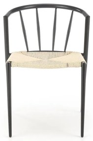 Scaun de bucaterie Nadal, crem/negru