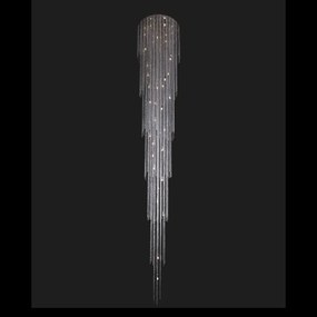 Lustra moderna casa scarii, cristal Bohemia L17 702/35/6, F long 420, tube
