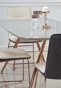 Scaun K390 piele ecologica crem