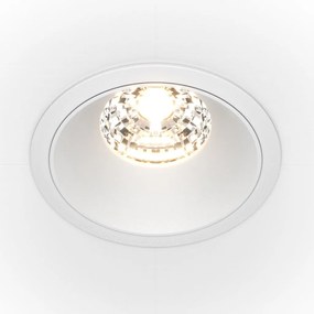 Spot LED incastrabil design tehnic Alpha alb, 8,5cm, 3000K
