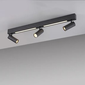 Schöner Wohnen 11794-18 - Spot LED DANTE 3xGU10/10W+LED/14,4W negru