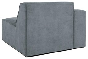 Modul pentru canapea gri cu tapițerie din catifea reiată (cu colț pe partea stângă ) Sting – Scandic