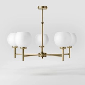 Candelabru din alama stil modern Art Deco Spheres