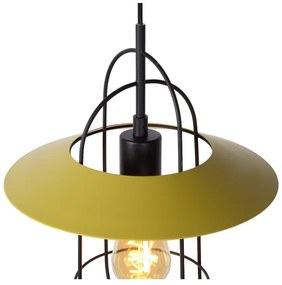 Lustră pe cablu MASSON 1xE27/40W/230V galbenă Lucide 74309/01/34