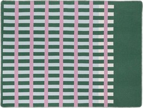 Pătură verde/roz 160x200 cm Onu – noo.ma