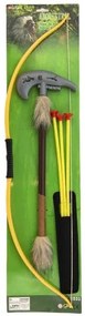 Arc indian 70cm + 3 săgeți cu ventuze + plastic