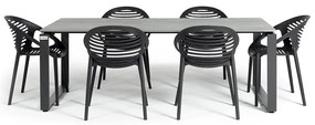 Set mobilier de grădină cu 6 scaune Le Bonom Joanna Strong
