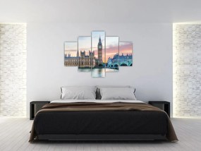Tablou - Londra în culori pastelate (150x105 cm)