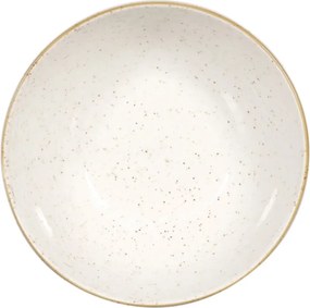 Bol Mineral Ceramica Premium Termorezistent Alb+Picatele (18cm, 1000ml)