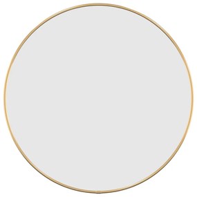 Oglindă de perete rotundă, auriu, Ø 50 cm