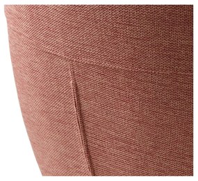 Scaun de sufragerie roz cu cotiere tapițat Roxana – Unique Furniture