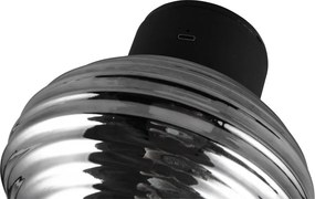 Aplică de perete gri închis LED din sticlă cu USB ø 15,5 cm Earl – Reality