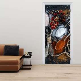 Fototapet pentru ușă - Condimente (95x205cm)