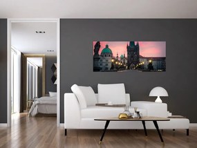 Tablou - Pe podul lui Carol,Praga (120x50 cm)