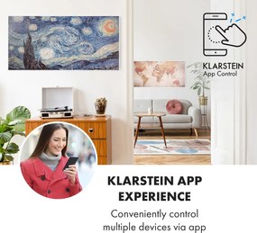 Klarstein Wonderwall Air Art Smart, încălzitor cu infraroșu, 120 x 60 cm, 700 W, aplicație, stele