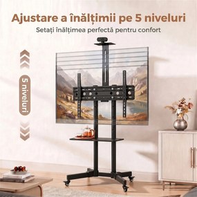 HOMCOM Suport TV LCD/LED de 32-75 Inch, VESA 400x600mm | Aosom Romania