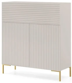 Dulap Lamellito L2 (gri bej + auriu). 1099063