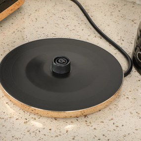 HOMCOM Fierbător electric, 1,7L, 2,2kW, funcție de fierbere rapidă cu filtru anticalcar detașabil și lavabil | Aosom Romania