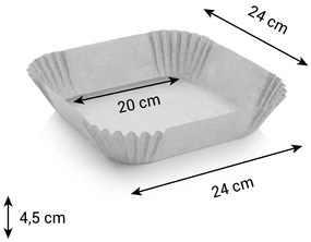 Forme Aer Tescoma mold pătrat DELICIA 20 x 20cm, 50 buc, 20 x 20 cm