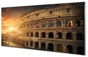 Tablouri pe sticlă Roma Colosseum apus de soare