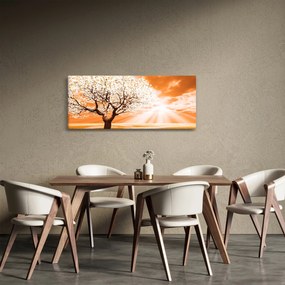 Tabloul cu pomul portocaliu (120x50 cm)