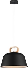 Lustru suspendat pe cablu CLIP 1xE27/40W/230V negru/maro