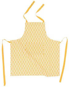 Șorț din bumbac Tiseco Home Studio Hexagon, galben