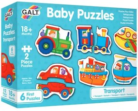 Puzzle bebelusi Galt, Duo Transport, 12 piese