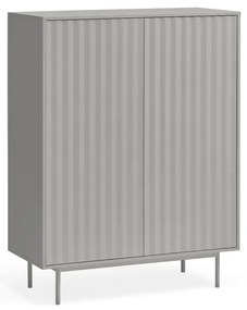Comodă gri înaltă 97x130 cm Sierra – Teulat