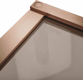 Cabina dus REA Hugo Double 100x100 Copper Brush