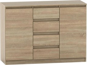 Comoda HANY NEW 010, stejar sonoma, DTD laminat, 134x49x95 cm