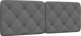 vidaXL Pernă pentru tăblie de pat, gri închis, 120 cm, material textil