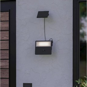 Eglo PANETTIERI 901086-LED – Lampă solară de perete LED, 8,7 W / 3,7 V, 1800 mAh, IP44, negru