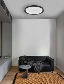 Plafoniera LED moderna design slim 46cm TROY negru NVL-9053592