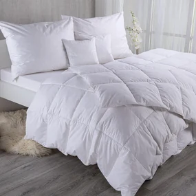 Set matlasat cu pilotă 140 x 200 cm şi pernă 70 x 90 cm cu umplutură de pene