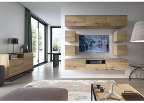 Consola RTV in decor de stejar fara baza, ENJOY ERTVSZ120