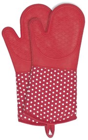Set 2 mănuși din silicon Wenko Oven Red, roșu