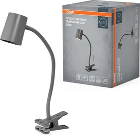 Lampă de birou Osram DESK LINE cu clemă 1xGU10/9W/230V gri