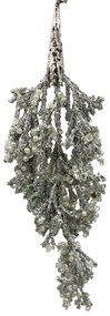 Ornament brad Crenguta Turturi Bright 20cm, Argintiu
