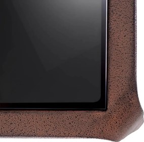 Masuta laterala LUX, Aluminiu Reciclat, Sticla Neagra, Quentin