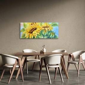 Tablou - Floarea soarelui înflorită (120x50 cm)