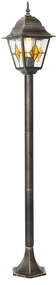 Lămpă de podea vintage pentru exterior auriu antic 120 cm - Antigua