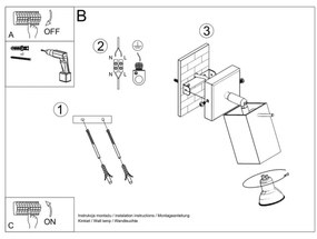 Aplică perete spot MERIDA 1xGU10/40W/230V negru