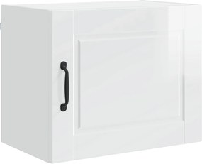 vidaXL Dulap de bucătărie Alb lucios 50 x 31 x 40 cm Lemn compozit