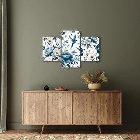 Tablou - Colibri cu flori (90x60 cm)