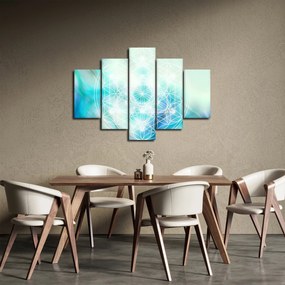 Tablou - Merkaba pe un fundal turcoaz (150x105 cm)