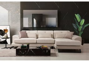 Canapea Tip Coltar cu Spatar Reglabil Frido Corner Right (L3+Chl) - Ecru