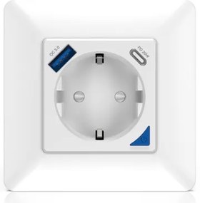 Immax NEO 07801L - Priză inteligentă 16A/230V + USB-A + USB-C Tuya SCHUKO