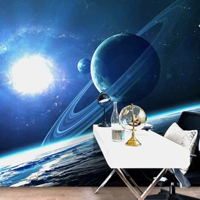 Tapet autoadeziv planeta în universul
